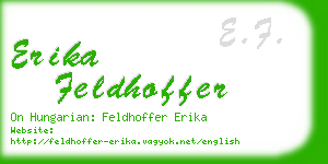 erika feldhoffer business card